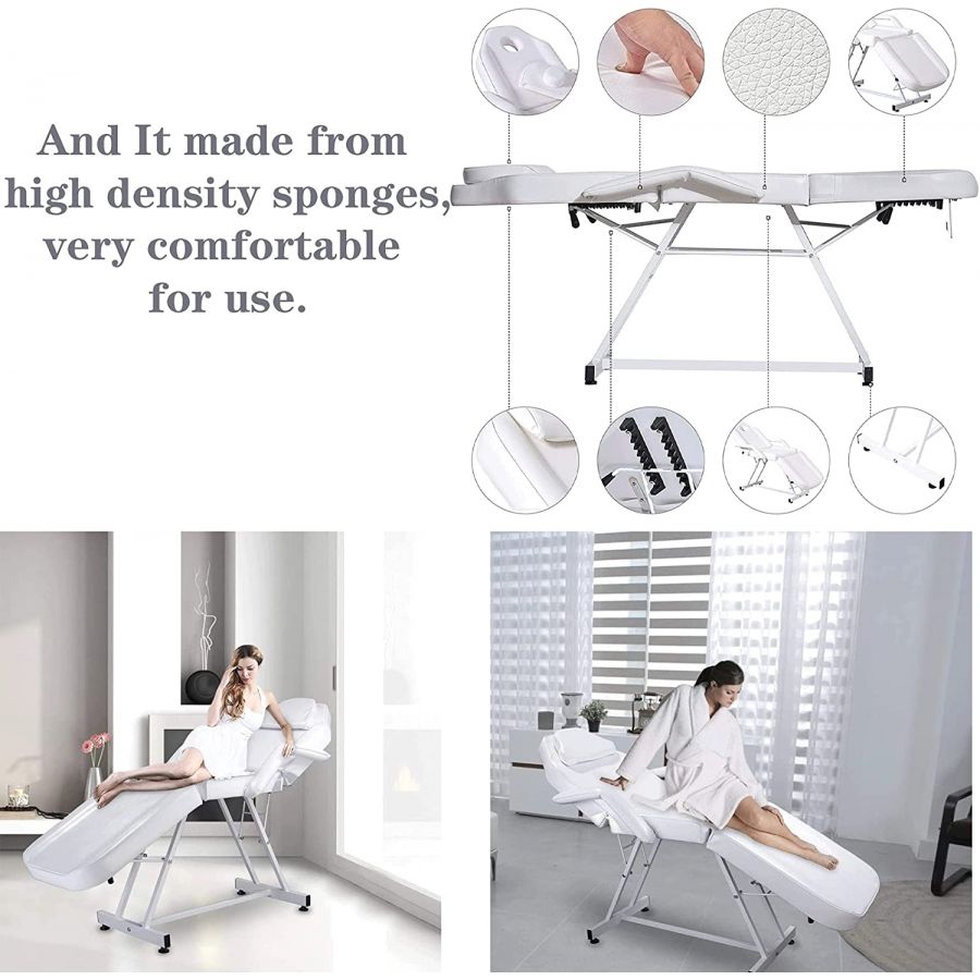 Beauty Salon Portable Adjustable Facial Massage Bed